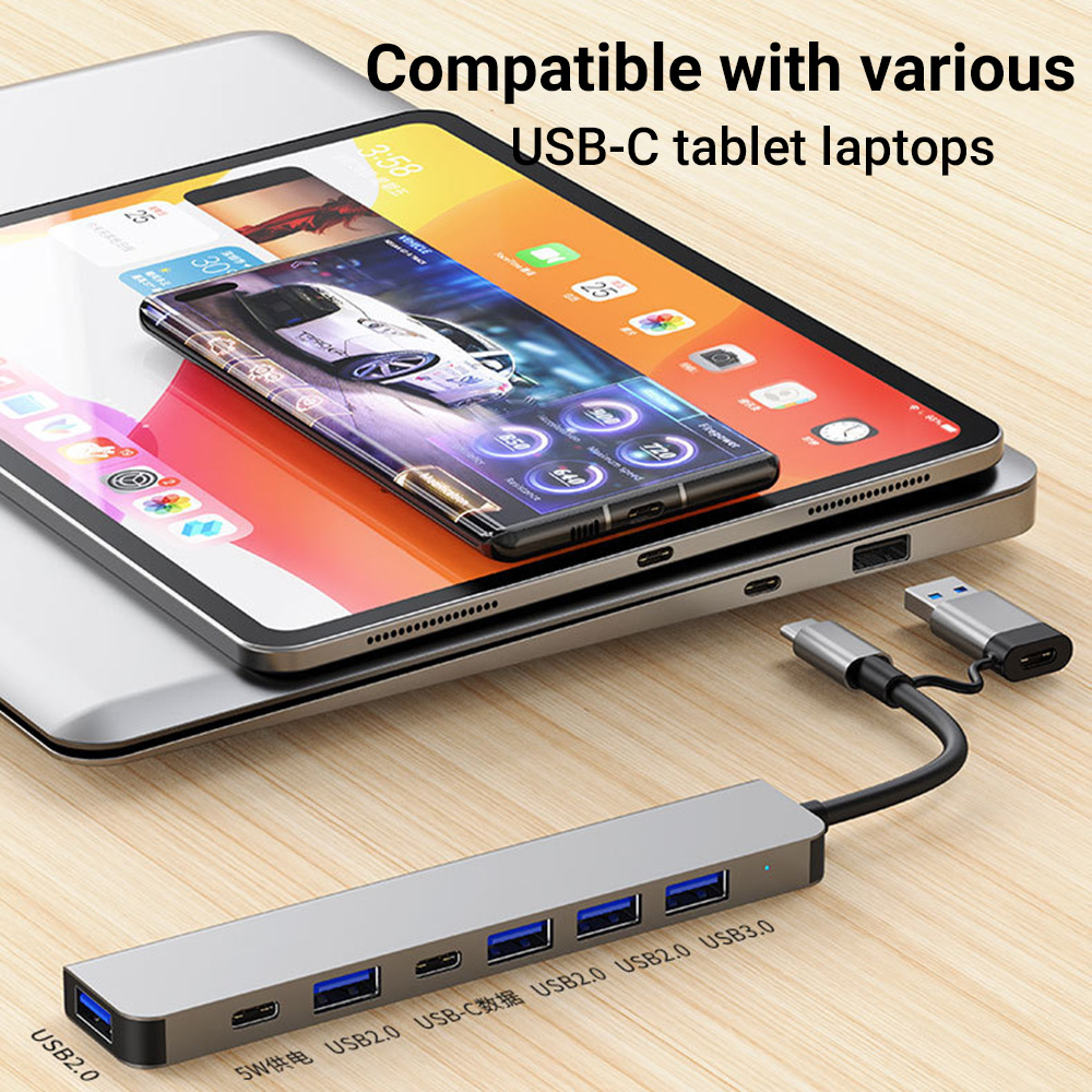 Tablet Reading Accessories - Station d'accueil USB-C et USB 7-en-1