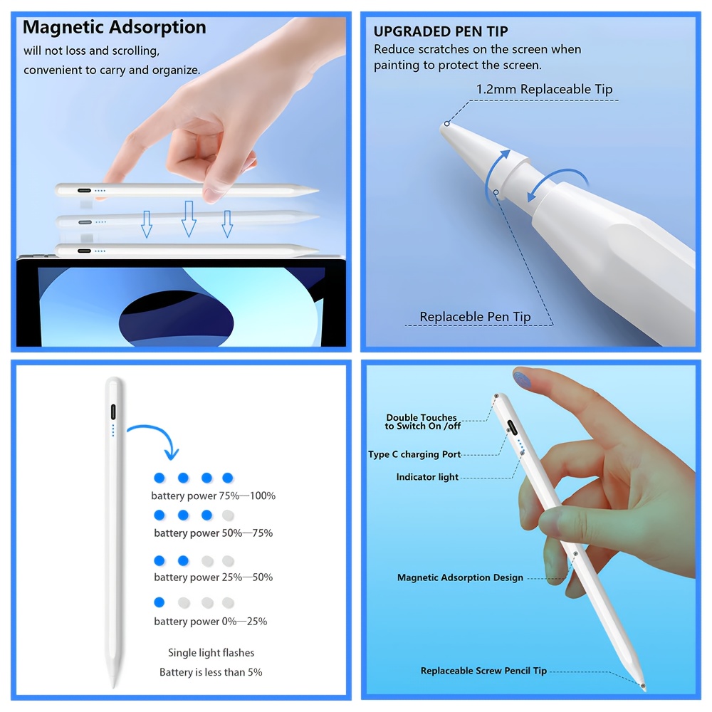 Stylet pour iPad Pencil 11e gé - Ipad Pencil Stylus avis et prix